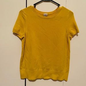 a new day Yellow Knit Top